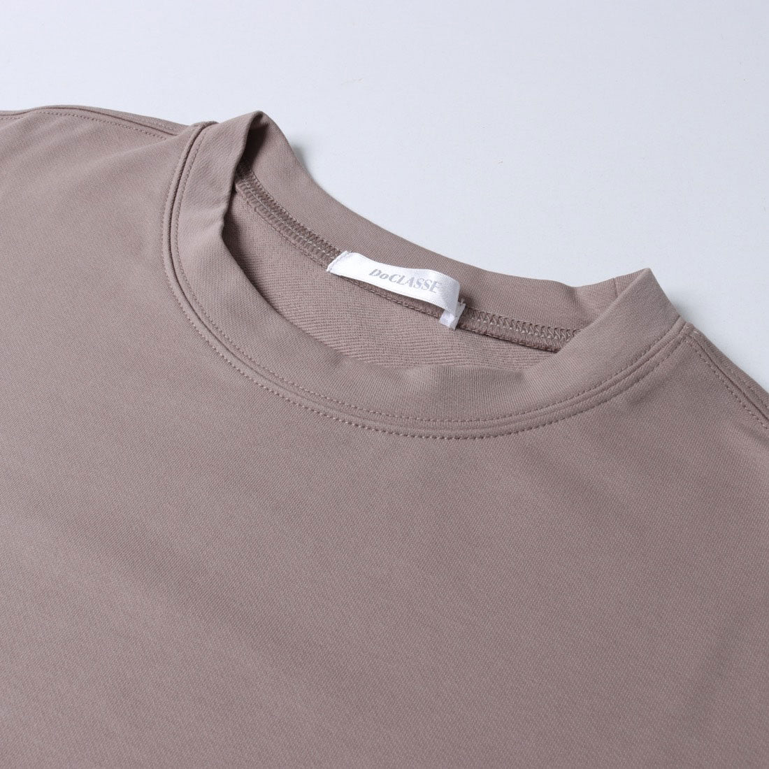 ドゥクラッセ DoCLASSE ロングシャツドッキング・裏毛プルオーバー （トープ） トープ