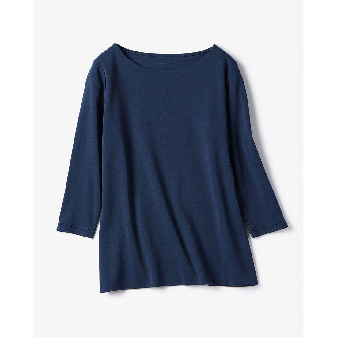 ドゥクラッセ DoCLASSE ドゥクラッセTシャツ・ボートネック7分袖/60cm丈 （ミッドナイトブルー） ミッドナイトブルー