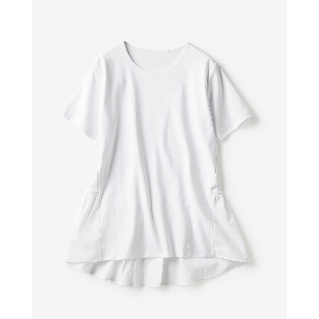 ドゥクラッセ DoCLASSE 異素材ペプラム／半袖・ドゥクラッセTシャツ