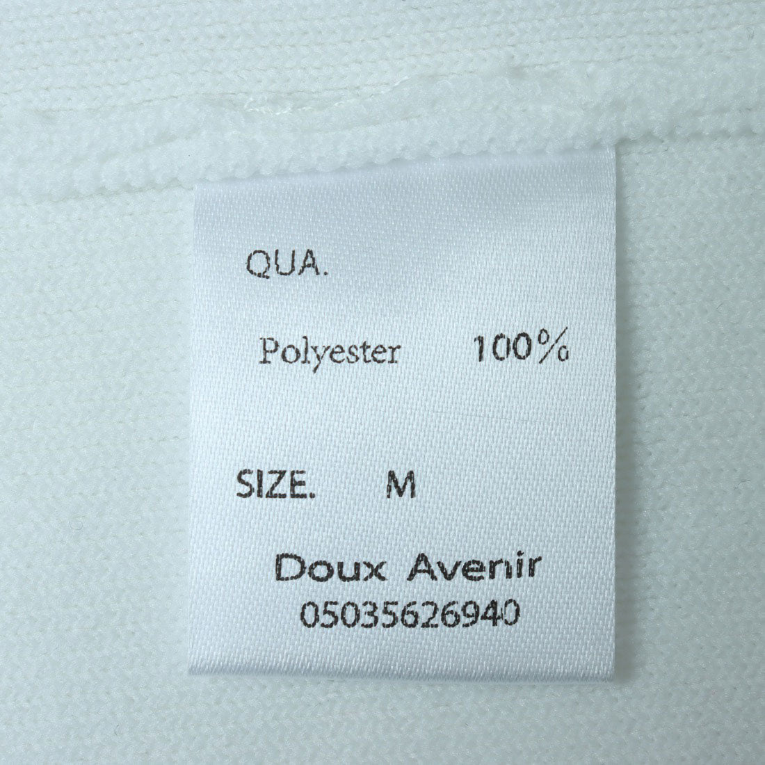 ドゥ アヴニール Doux Avenir パールビジュー襟 ニットシャツ （ホワイト） ホワイト
