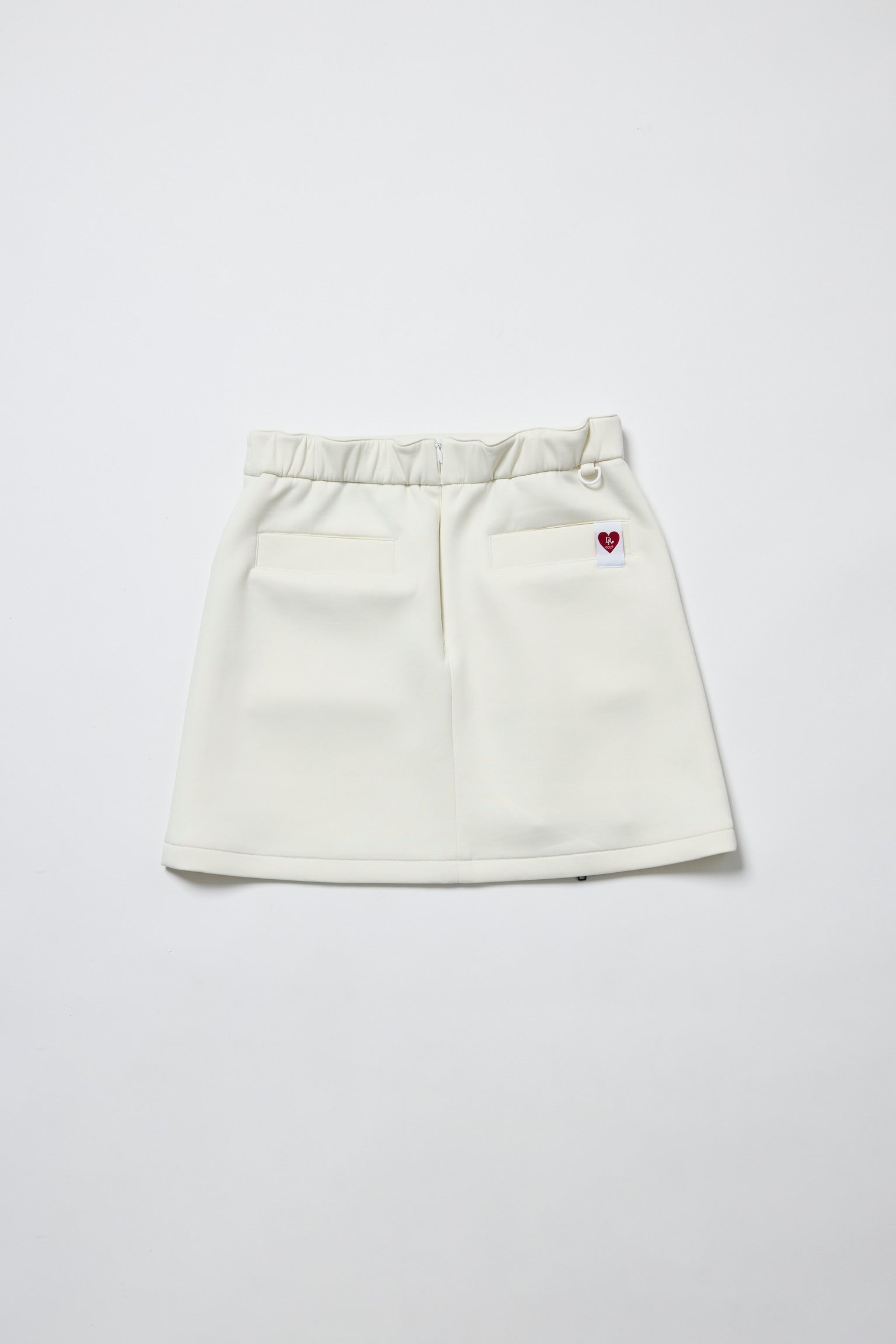 ドゥ アヴニール Doux Avenir 段ボールスウェット ジッパー付スカート （オフホワイト） オフホワイト