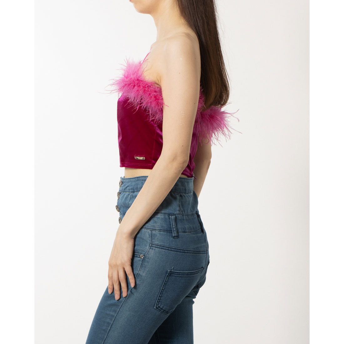 デニーローズ DENNY ROSE ファーポイントショートベアTOPS （FUXIA） FUXIA