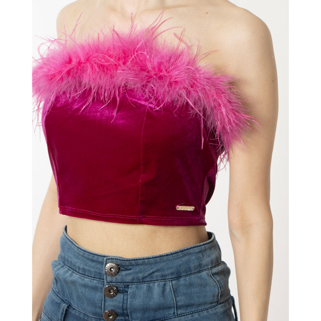デニーローズ DENNY ROSE ファーポイントショートベアTOPS （FUXIA） FUXIA