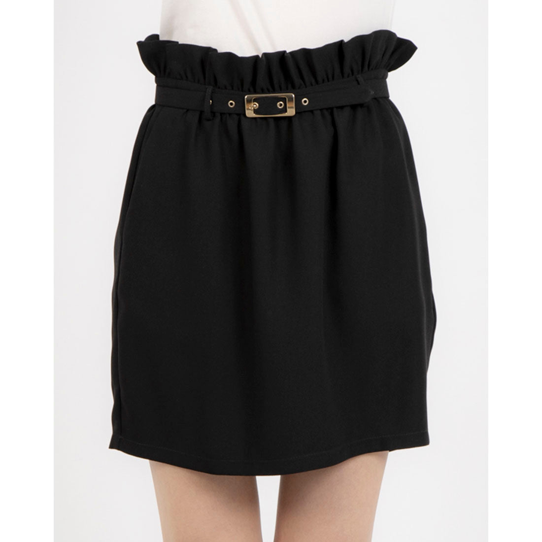 デニーローズ DENNY ROSE ウエストデザインミニスカート （BLACK） BLACK