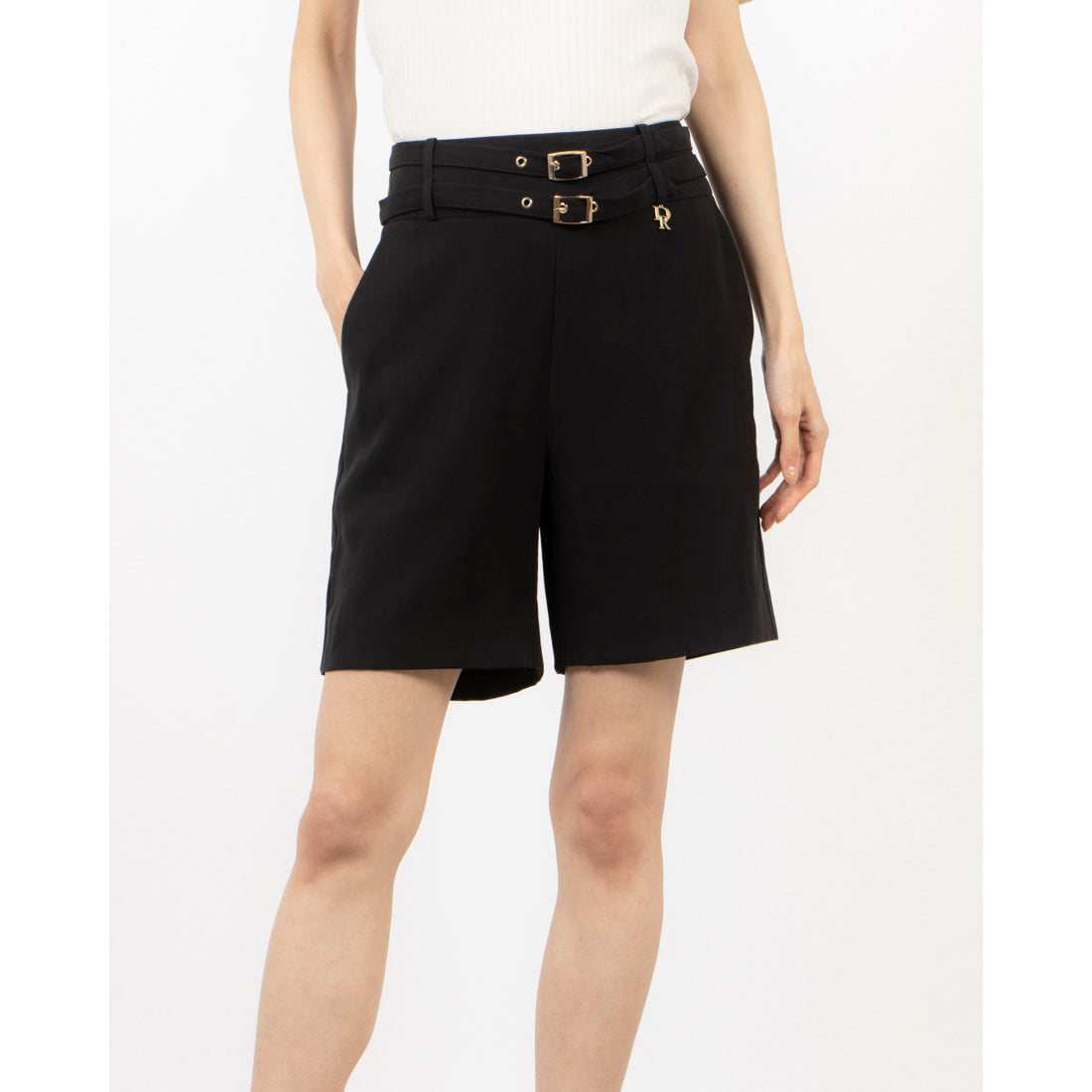 デニーローズ DENNY ROSE ベルトポイントショートパンツ （BLACK） BLACK