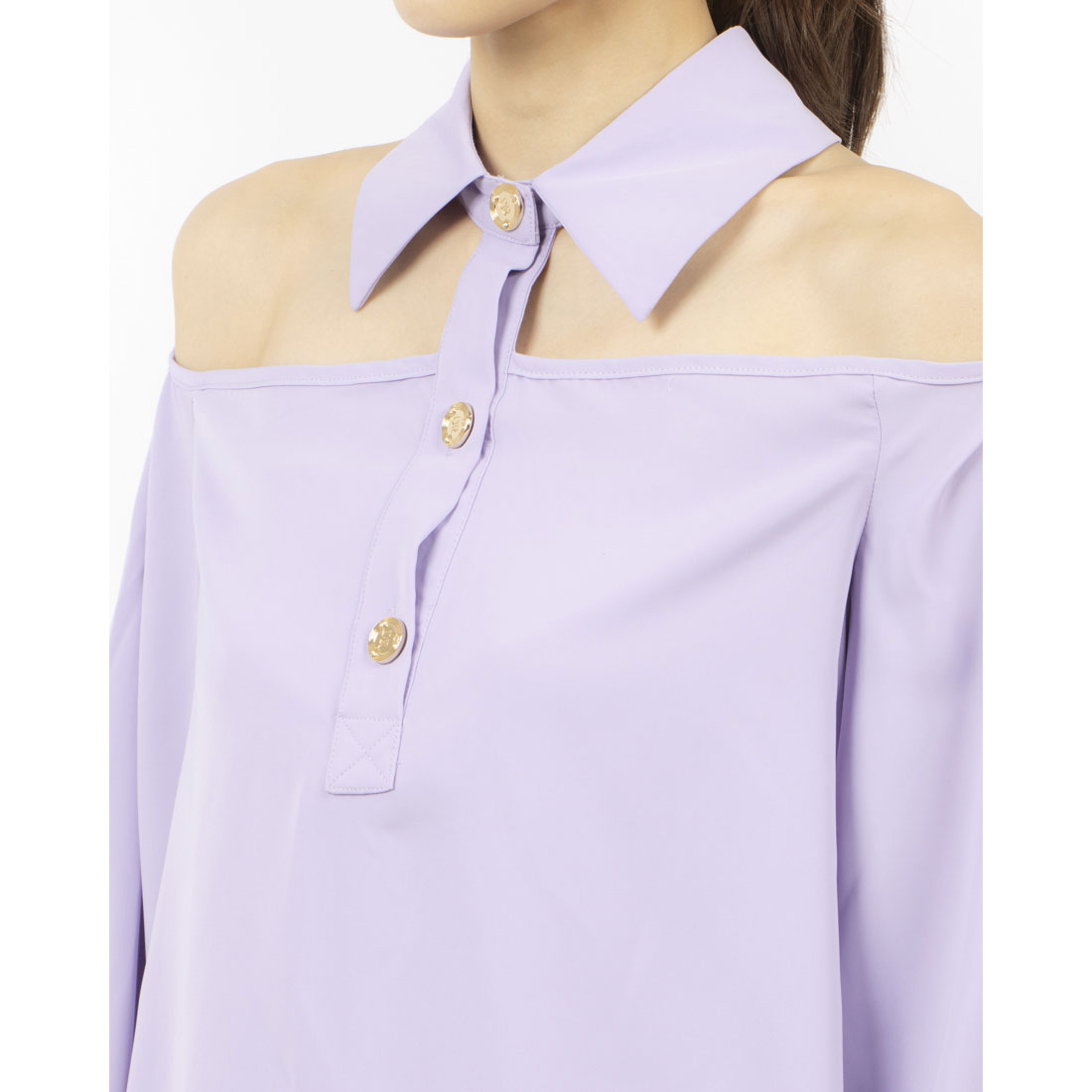 デニーローズ DENNY ROSE カットショルダーTOPS （LAVENDER） LAVENDER