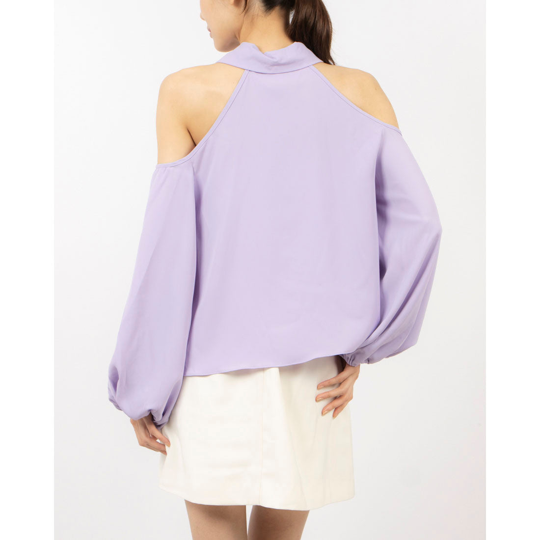 デニーローズ DENNY ROSE カットショルダーTOPS （LAVENDER） LAVENDER