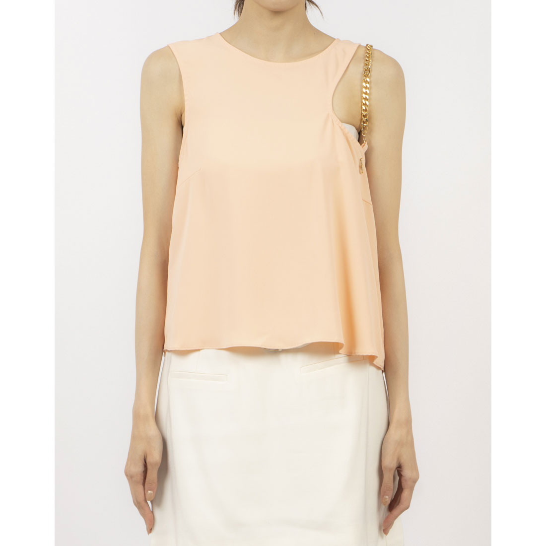 デニーローズ DENNY ROSE チェーンポイントノースリーブTOPS （PEACH） PEACH