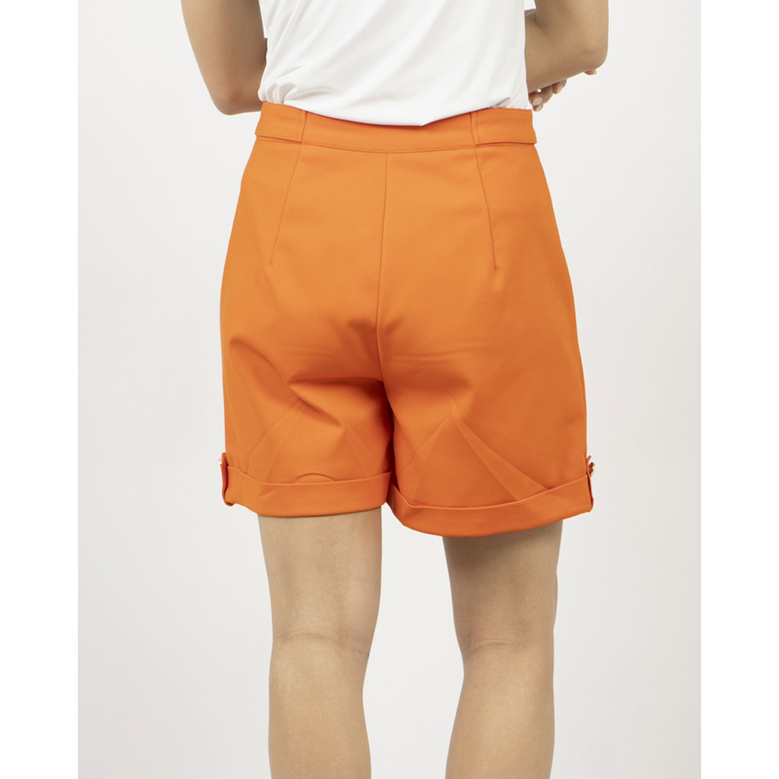 デニーローズ DENNY ROSE 綿サテンショートパンツ （ORANGE） ORANGE
