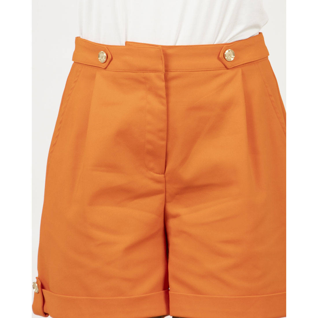 デニーローズ DENNY ROSE 綿サテンショートパンツ （ORANGE） ORANGE