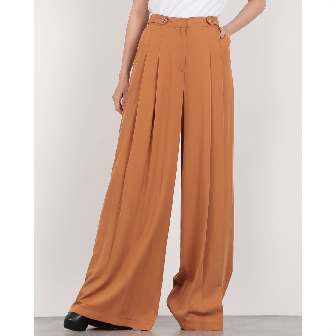 デニーローズ DENNY ROSE テンセルワイドPT （BROWN） BROWN