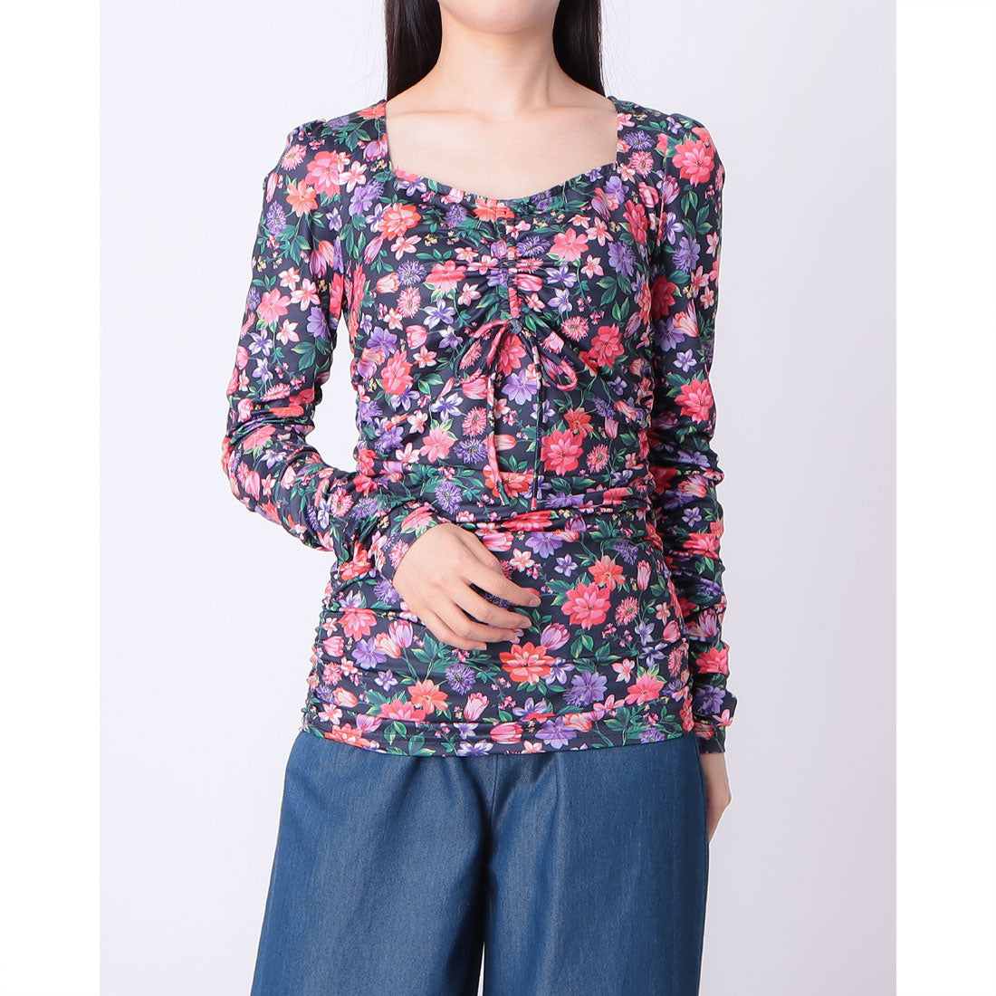 デニーローズ DENNY ROSE フラワーシャーリングTOPS （MULTI） MULTI