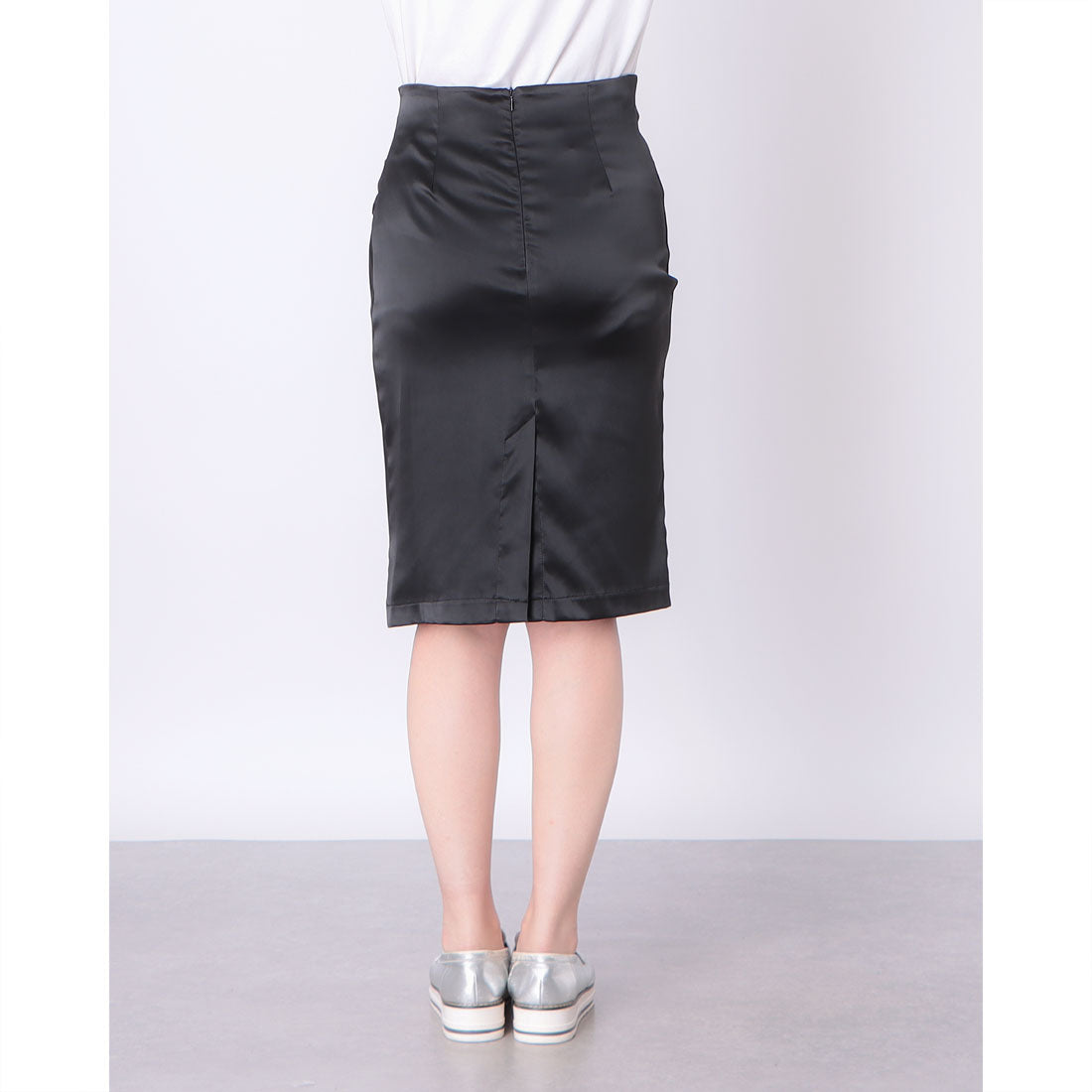 デニーローズ DENNY ROSE ドレープポイントサテンSK （BLACK） BLACK