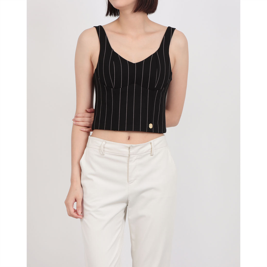 デニーローズ DENNY ROSE ピンストライプビスチェ （BLACK） BLACK