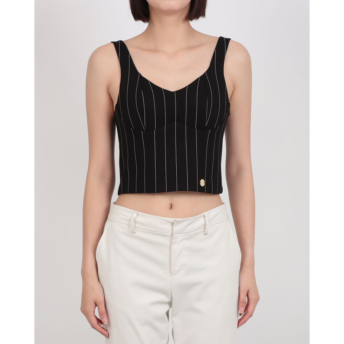デニーローズ DENNY ROSE ピンストライプビスチェ （BLACK） BLACK
