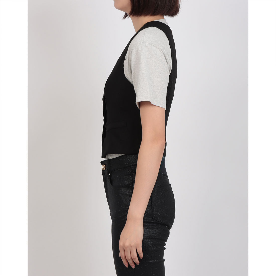 デニーローズ DENNY ROSE CHANELツィードジレ （BLACK） BLACK