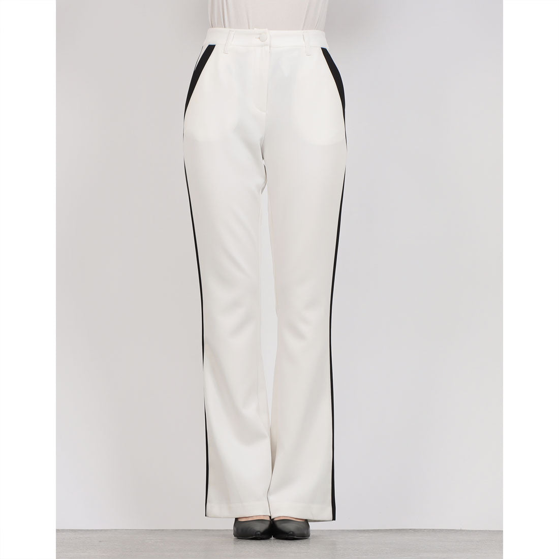 デニーローズ DENNY ROSE バイカラーストレッチPT （WHITE） WHITE