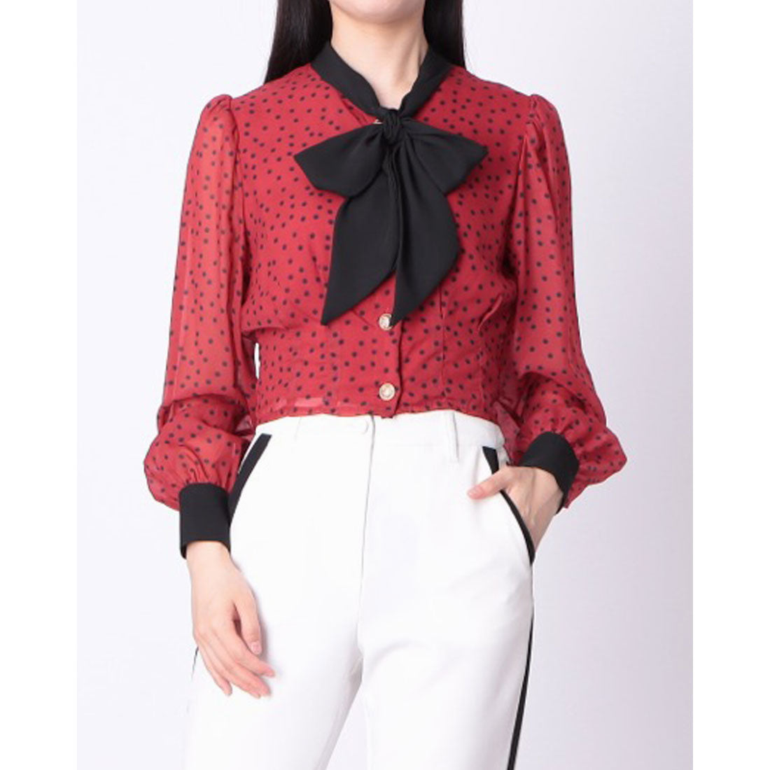 デニーローズ DENNY ROSE ドットプリントタイBL （RED） RED