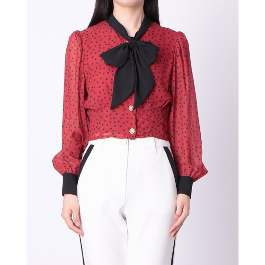 デニーローズ DENNY ROSE ドットプリントタイBL （RED） RED