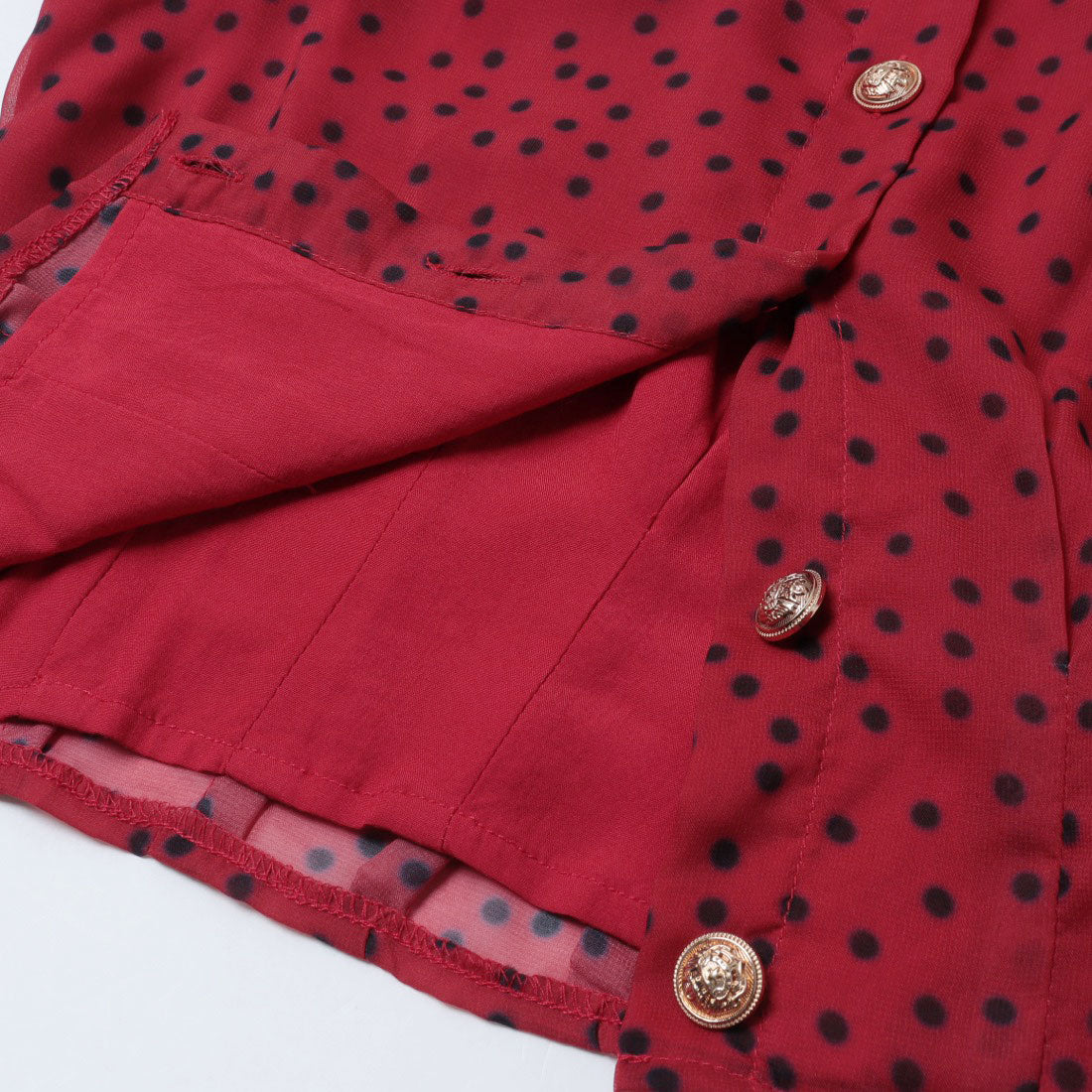 デニーローズ DENNY ROSE ドットプリントタイBL （RED） RED