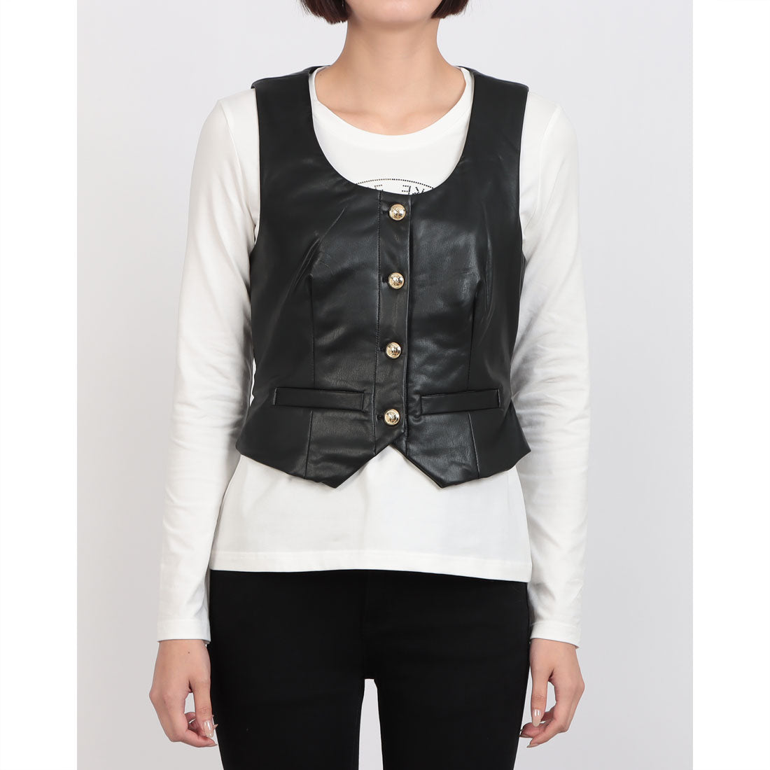 デニーローズ DENNY ROSE フェイクレザージレ （BLACK） BLACK