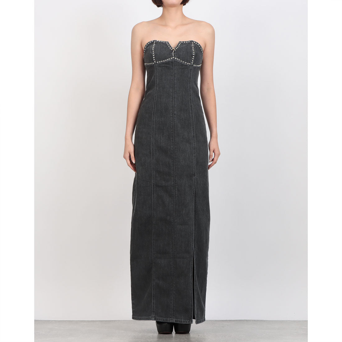 デニーローズ DENNY ROSE スタッズポイントdenimベアOP （BLACK） BLACK