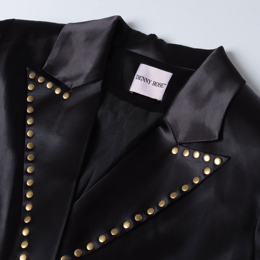 デニーローズ DENNY ROSE スタッズポイントサテンJK （BLACK） BLACK