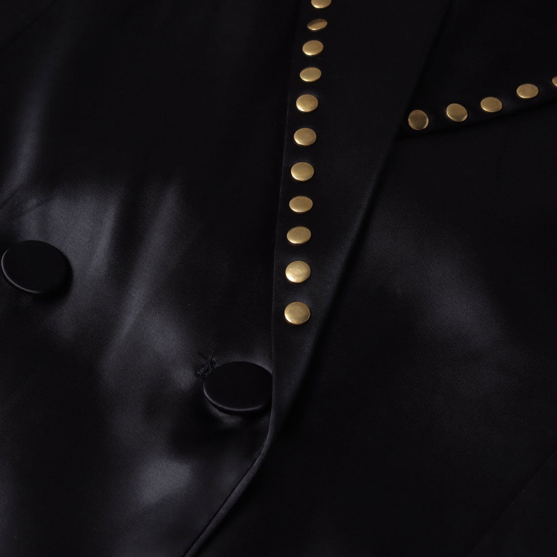 デニーローズ DENNY ROSE スタッズポイントサテンJK （BLACK） BLACK