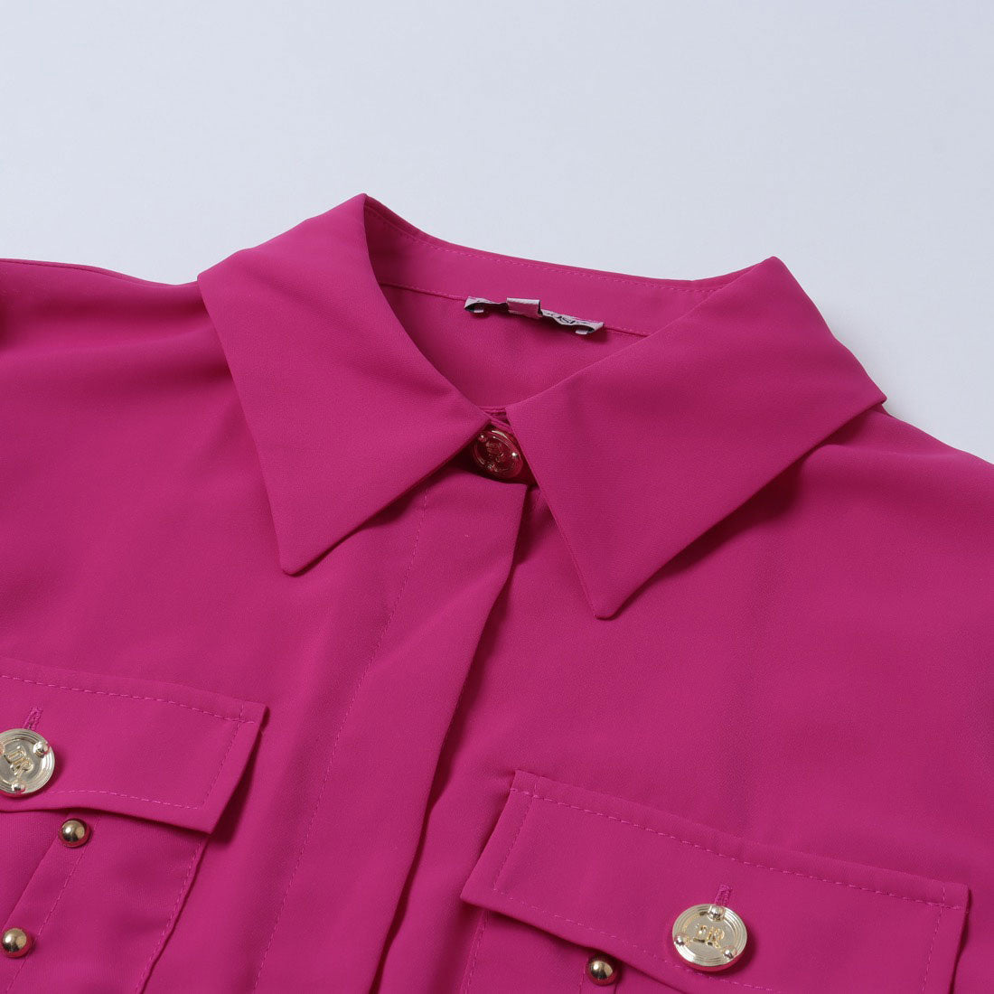 デニーローズ DENNY ROSE スタッズポイントシャツカラーブラウス （PURPLE） PURPLE