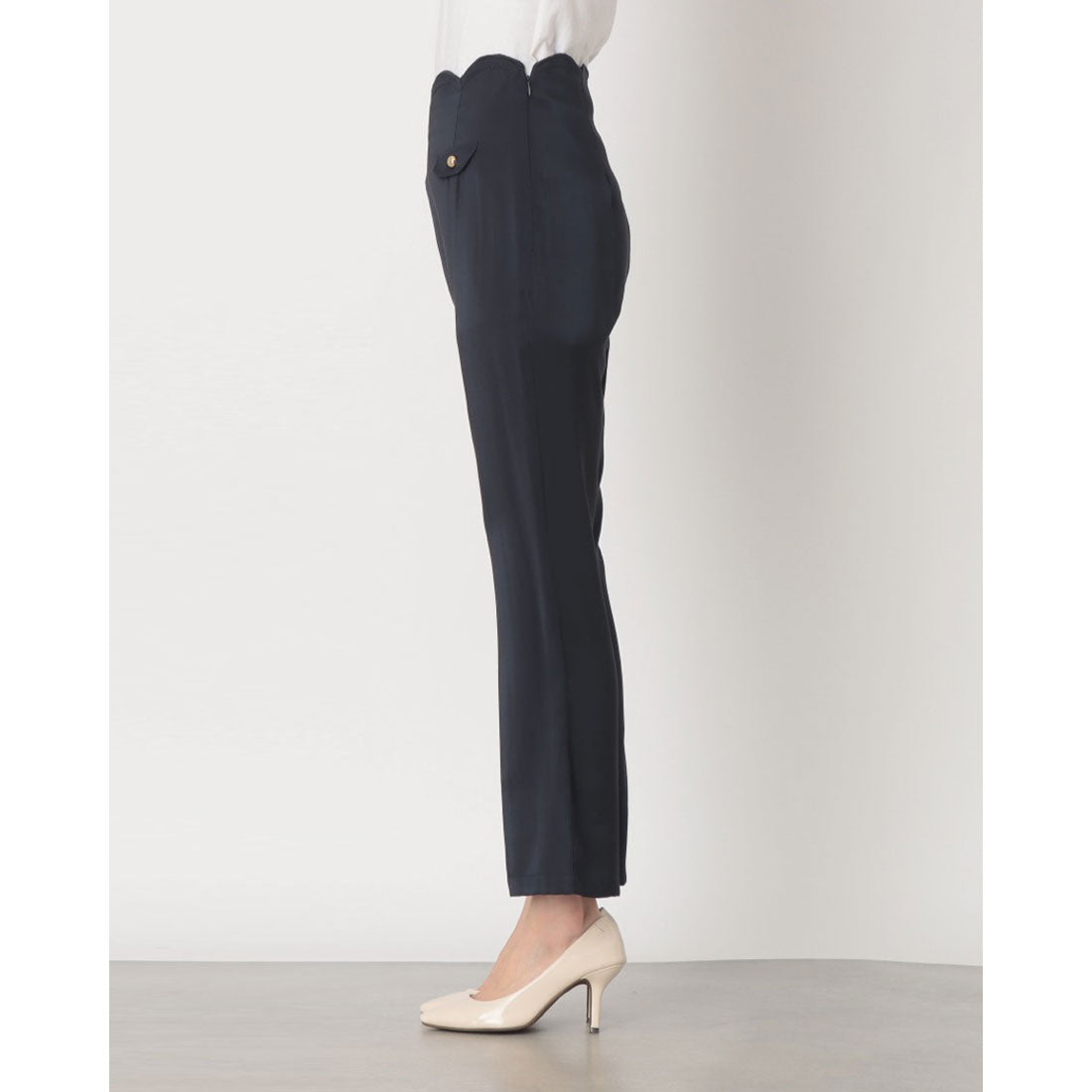 デニーローズ DENNY ROSE ウエストスカラップポイントパンツ （NAVY） NAVY