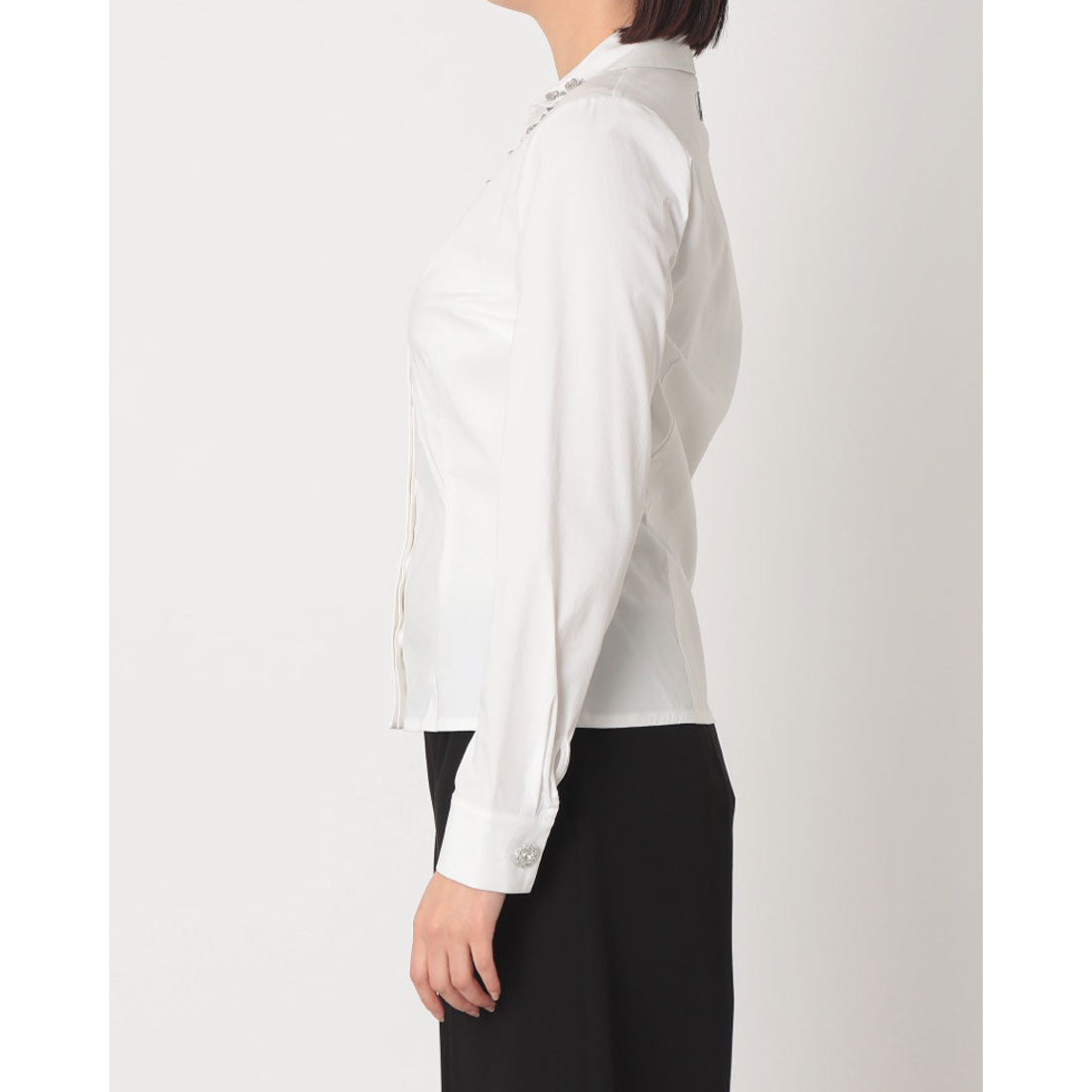 デニーローズ DENNY ROSE ビジューポイントシャツ （WHITE） WHITE