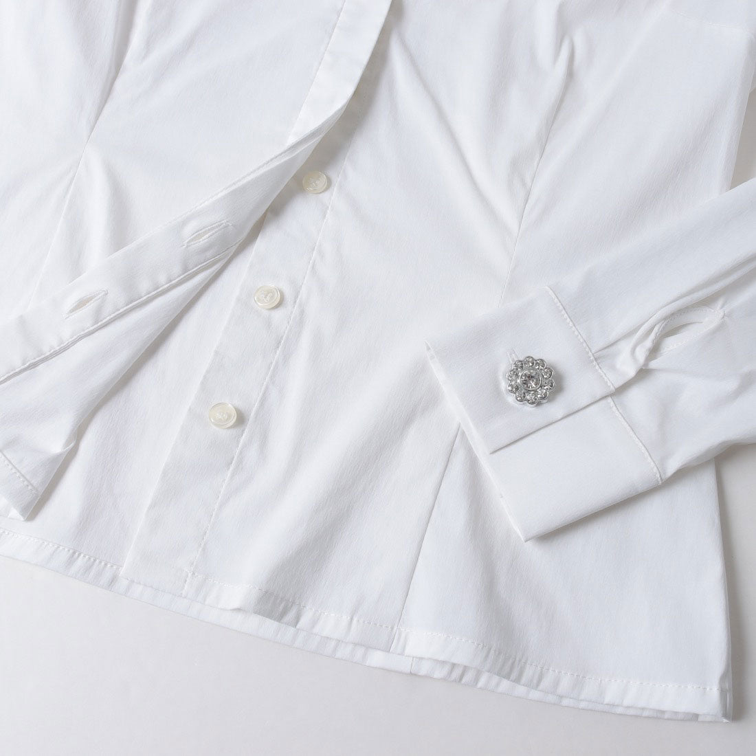 デニーローズ DENNY ROSE ビジューポイントシャツ （WHITE） WHITE