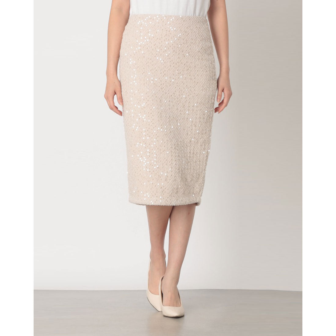 デニーローズ DENNY ROSE ラメツィードペンシルスカート （BEIGE） BEIGE