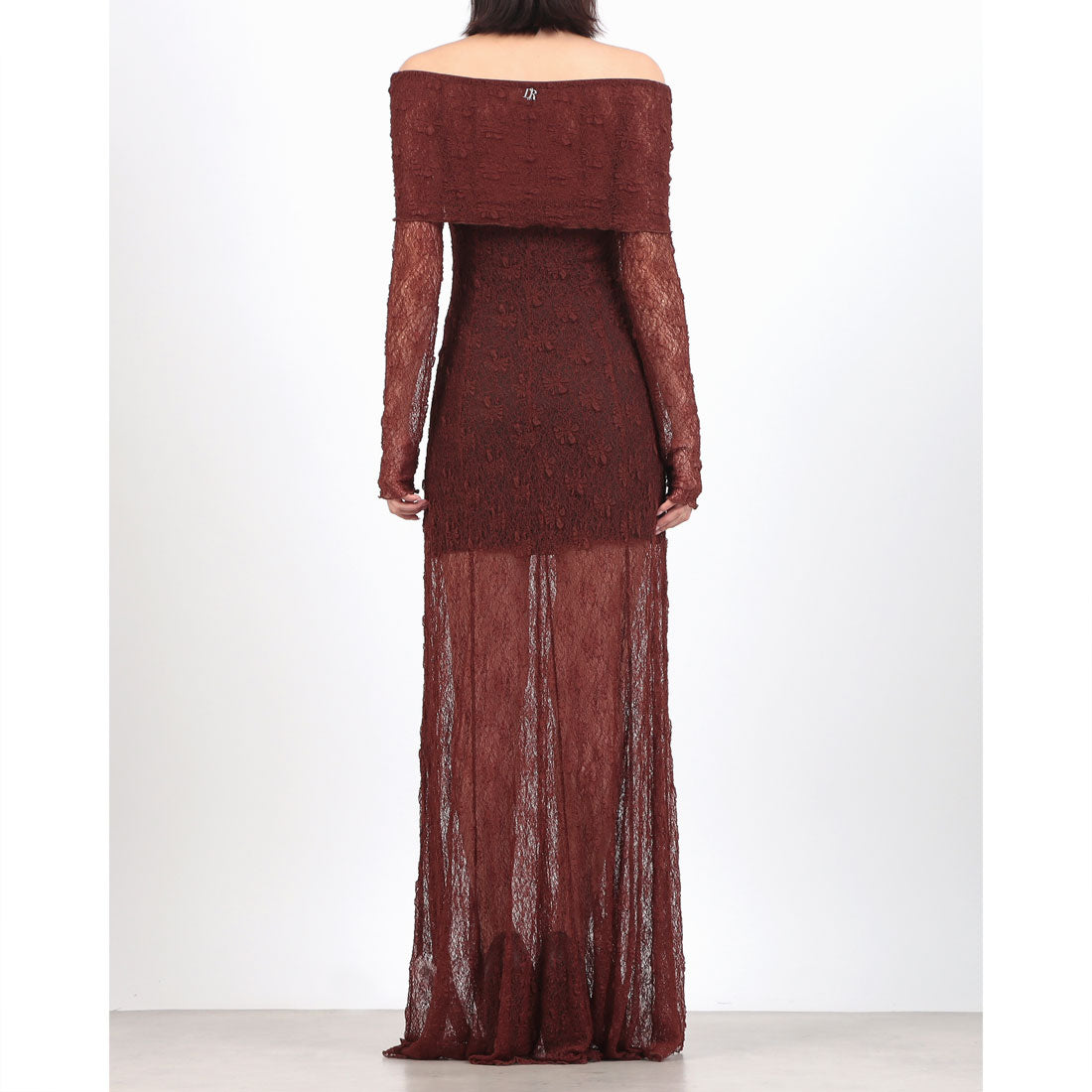 デニーローズ DENNY ROSE シアーレースオフショルワンピース （BROWN） BROWN