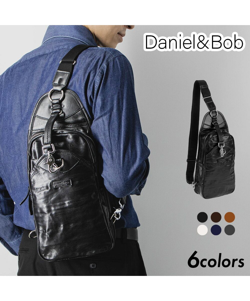 ダニエルアンドボブ Daniel&Bob ダニエル&ボブ DANIEL&BOB ボディバッグ メンズ バック ピッポ PIPPO ローディー RODI カジュアル レザー 本革 全6色 P108ー183 （04. ホワイト） 04. ホワイト