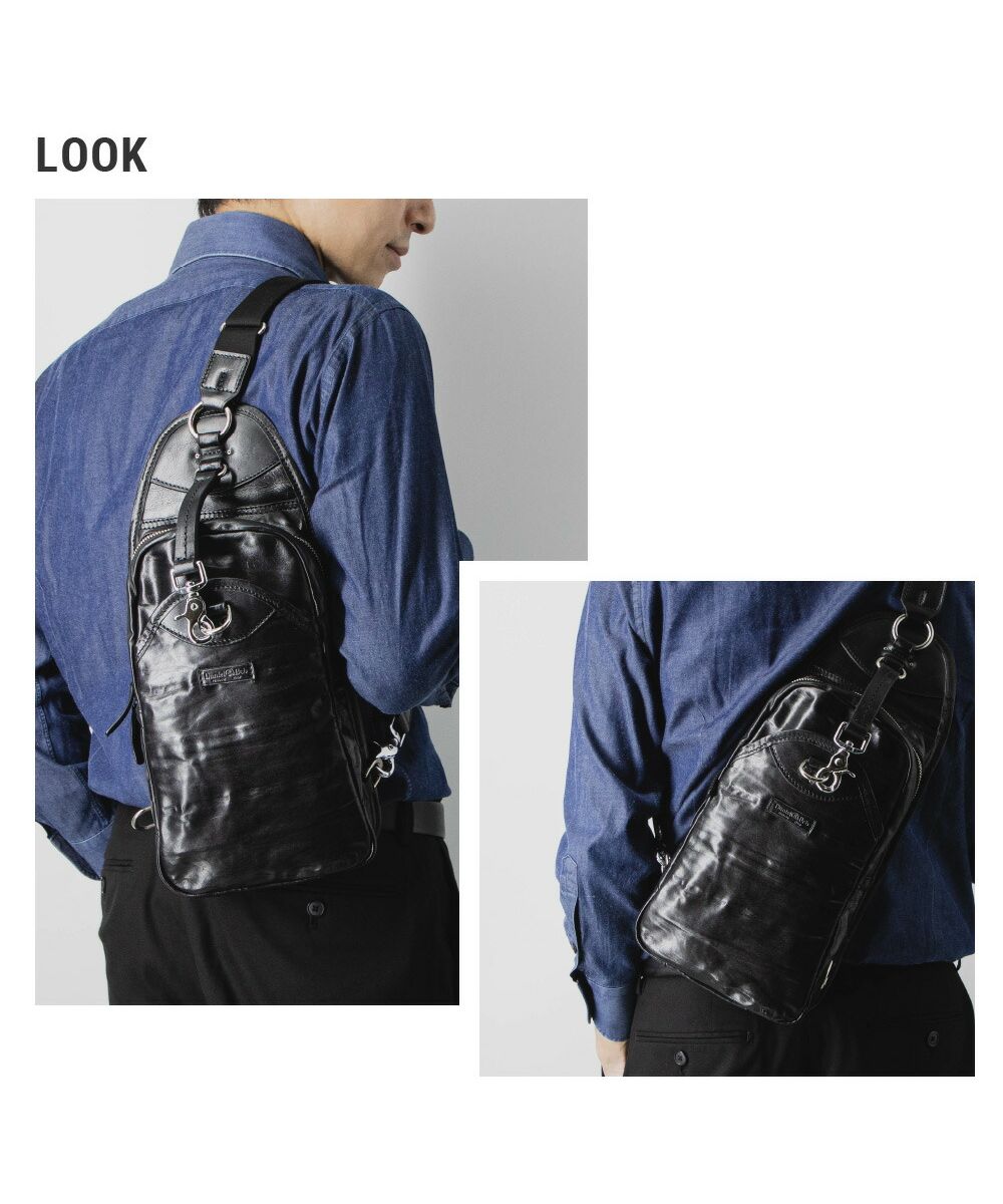 ダニエルアンドボブ Daniel&Bob ダニエル&ボブ DANIEL&BOB ボディバッグ メンズ バック ピッポ PIPPO ローディー RODI カジュアル レザー 本革 全6色 P108ー183 （04. ホワイト） 04. ホワイト