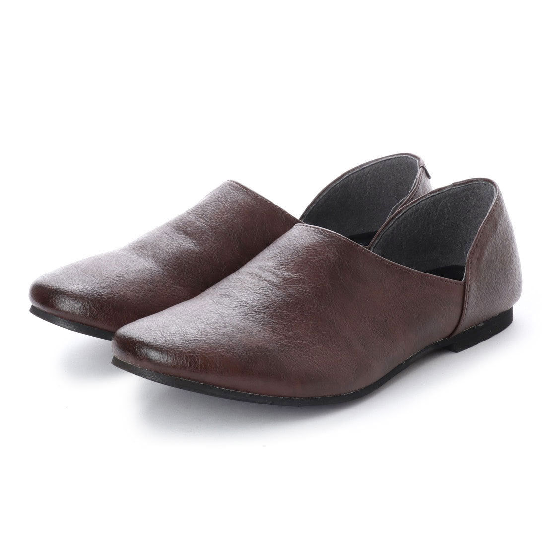 デデス Dedes シンプルで合わせやすい！踵が踏めるスリッポンバブーシュ/ 5228,ダークブラウン