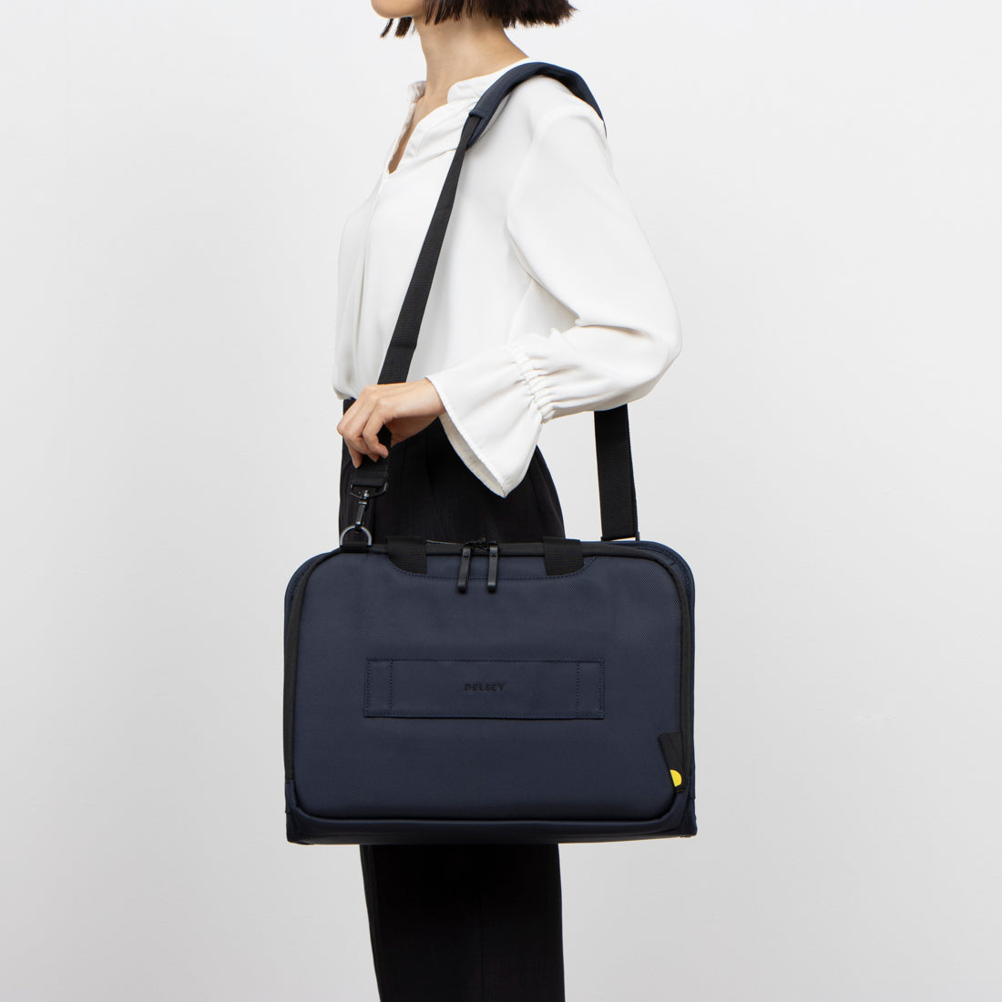 DELSEY PARIS 【 DELSEY Official】 ARCHE Business Bag 2CPT Satchel with Shoulder Strap, Compatible with 14-inch PC