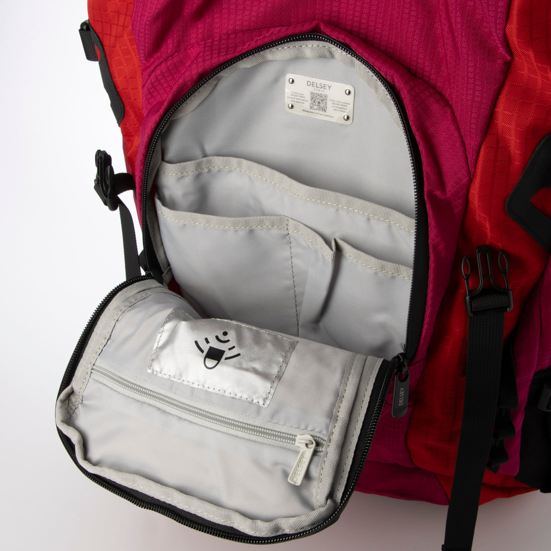 DELSEY PARIS 【 DELSEY Official】 NOMADE Backpack 40L Large Size Lightweight Laptop Protection Anti-RFID
