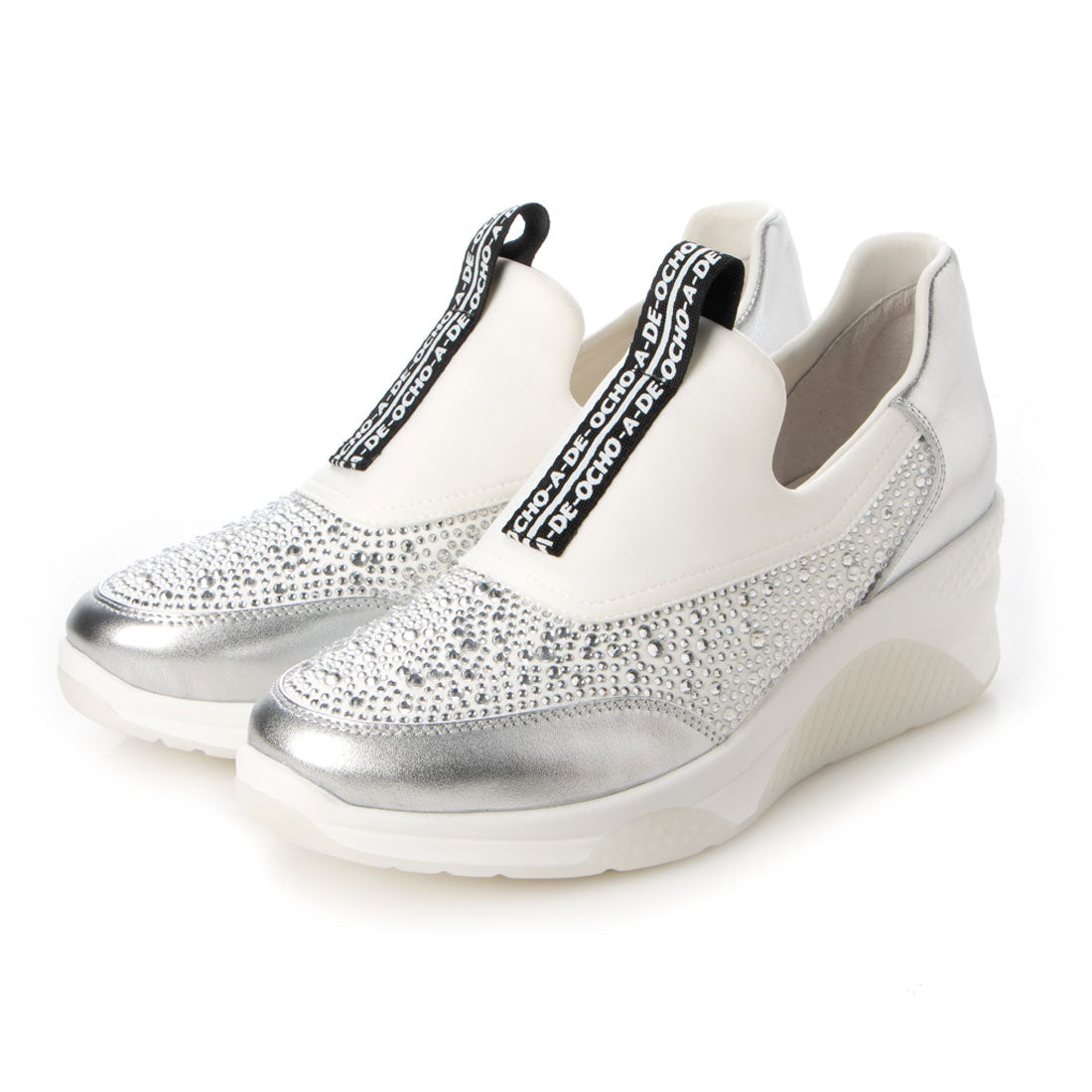 de ocho A de ocho Rhinestone slip-on sneakers