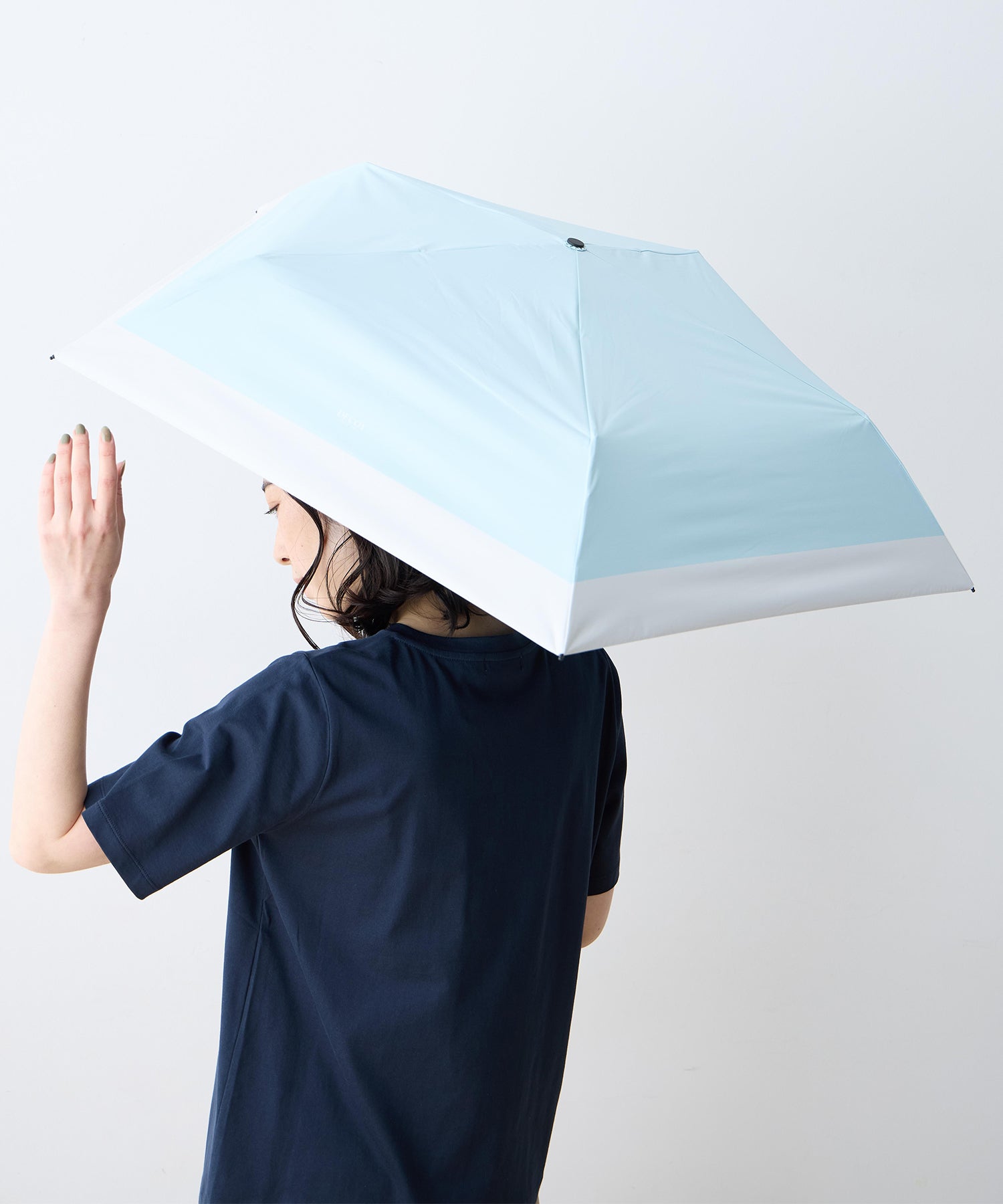 デコイ DECOY 無地折り畳み傘【晴雨兼用】【UVカット】【遮熱】【軽量】 （ネイビー） ネイビー