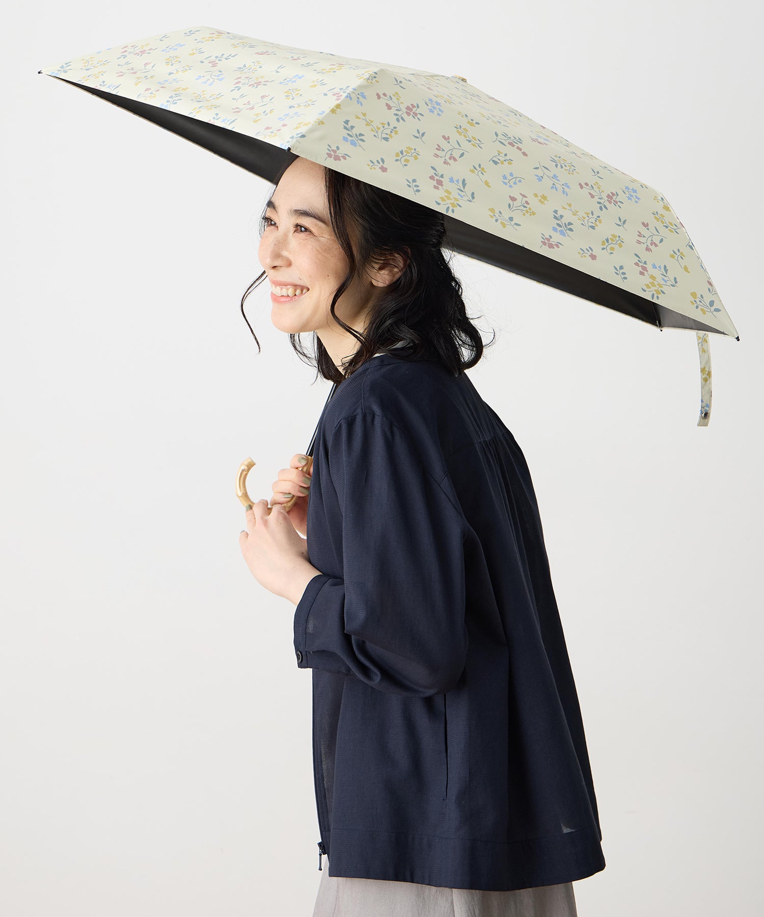 デコイ DECOY 花柄折り畳み傘【晴雨兼用】【UVカット】【遮熱】【軽量】 （グリーン） グリーン