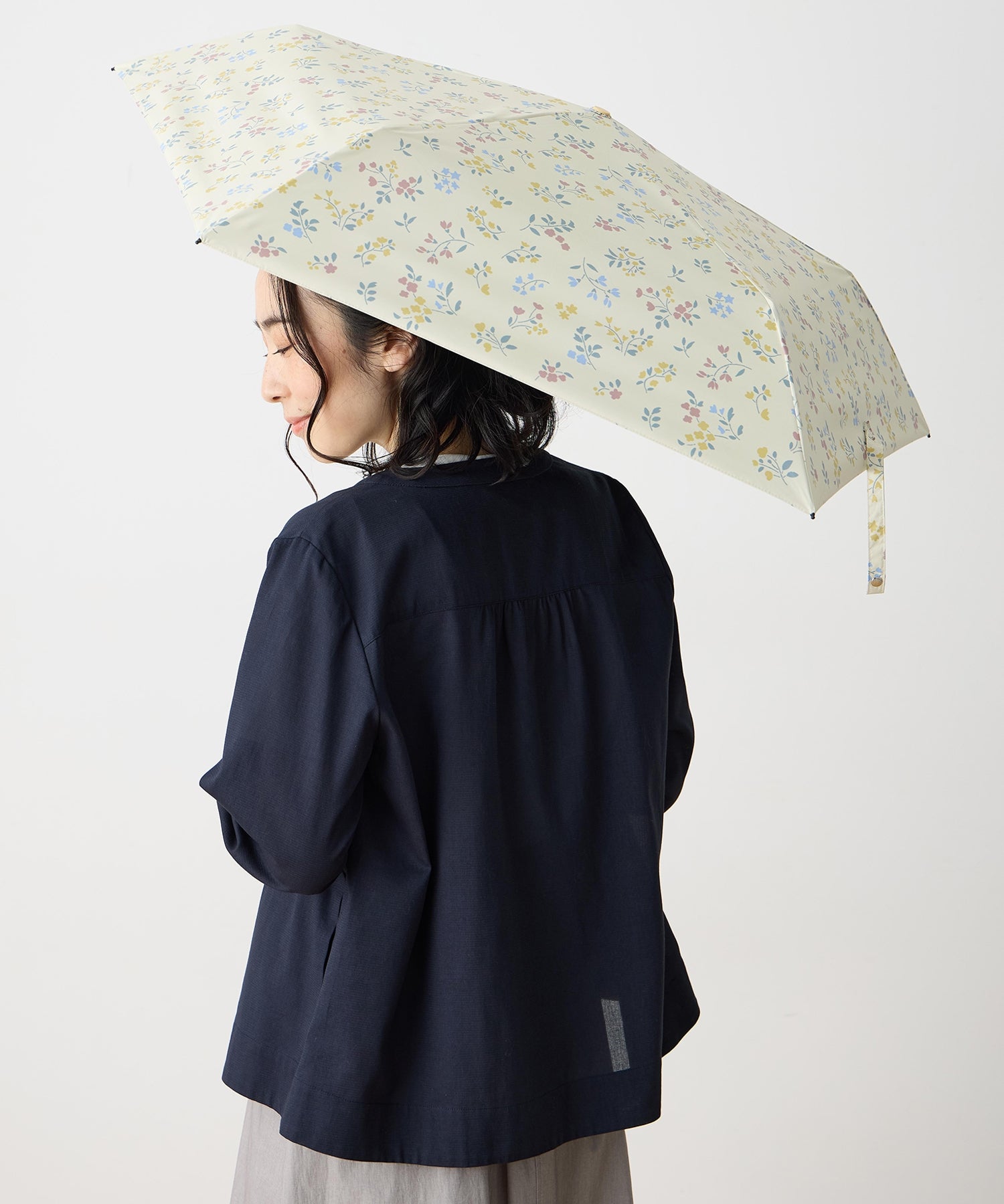 デコイ DECOY 花柄折り畳み傘【晴雨兼用】【UVカット】【遮熱】【軽量】 （イエロー） イエロー