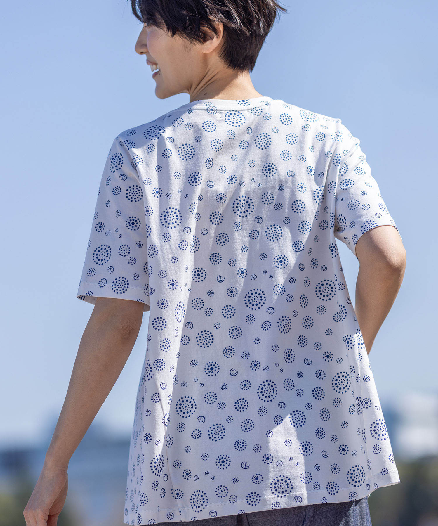 デコイ DECOY 【ひやさら】【UVカット】【友桝飲料コラボ】ドットロゴプリントTシャツ （ホワイト） ホワイト