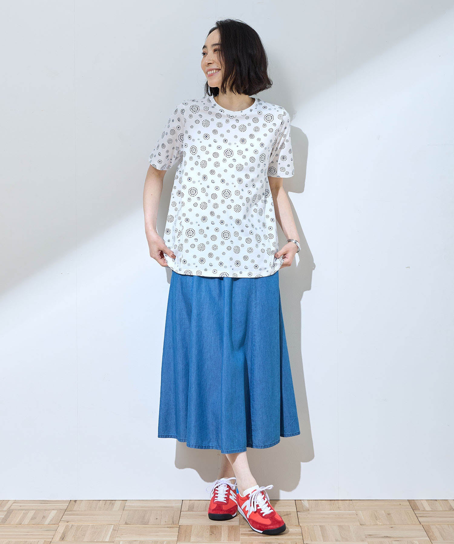デコイ DECOY 【ひやさら】【UVカット】【友桝飲料コラボ】ドットロゴプリントTシャツ （ホワイト） ホワイト