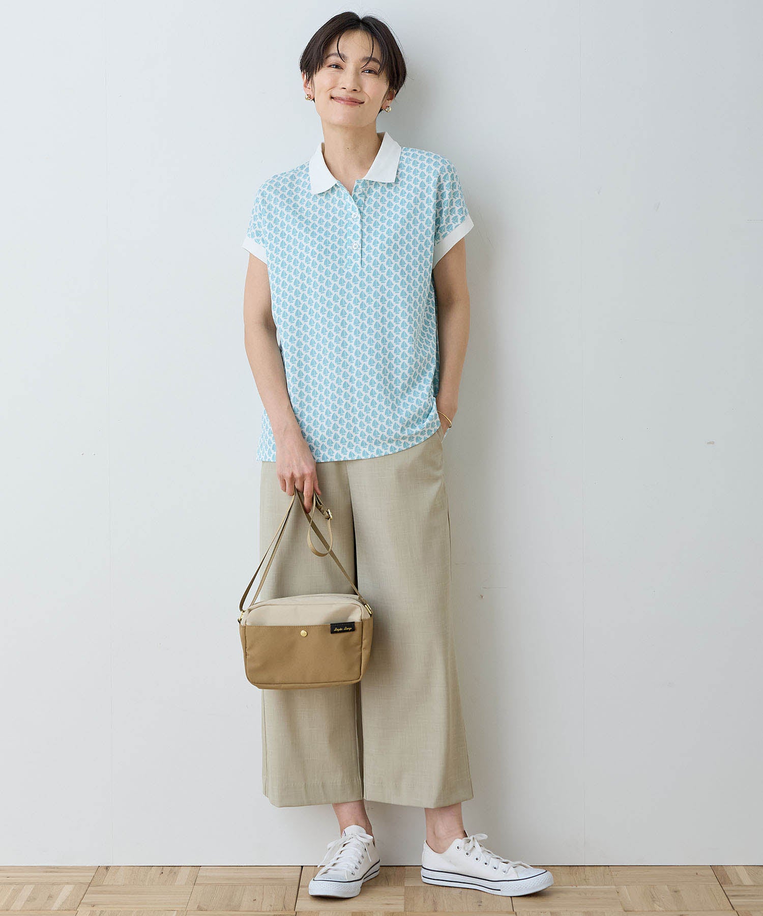デコイ DECOY 【ひやさら】【UVカット】カノコポロTシャツ （ブルー） ブルー