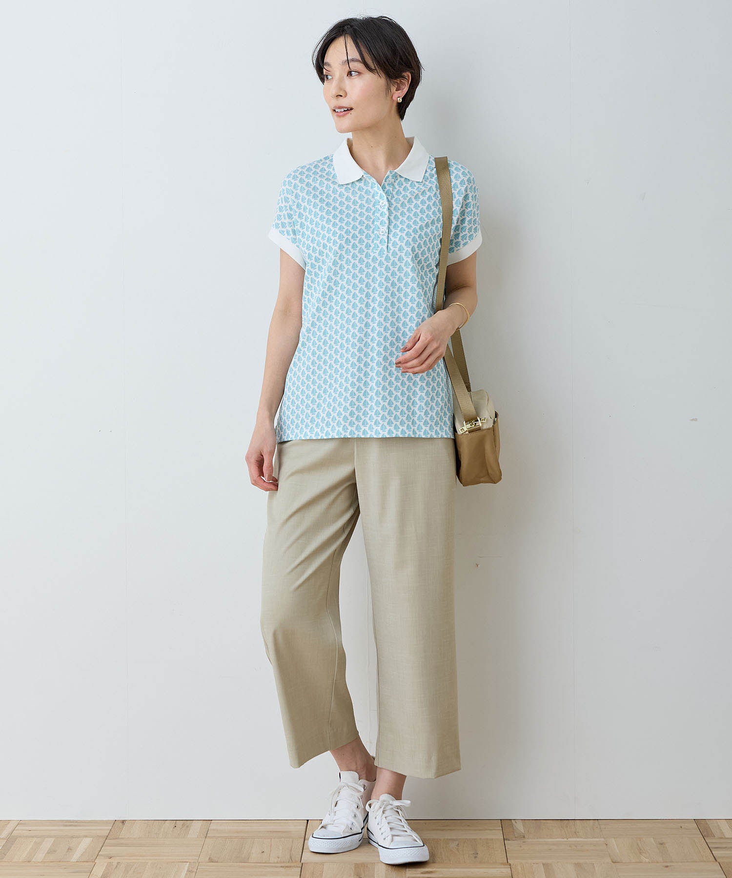 デコイ DECOY 【ひやさら】【UVカット】カノコポロTシャツ （ブルー） ブルー