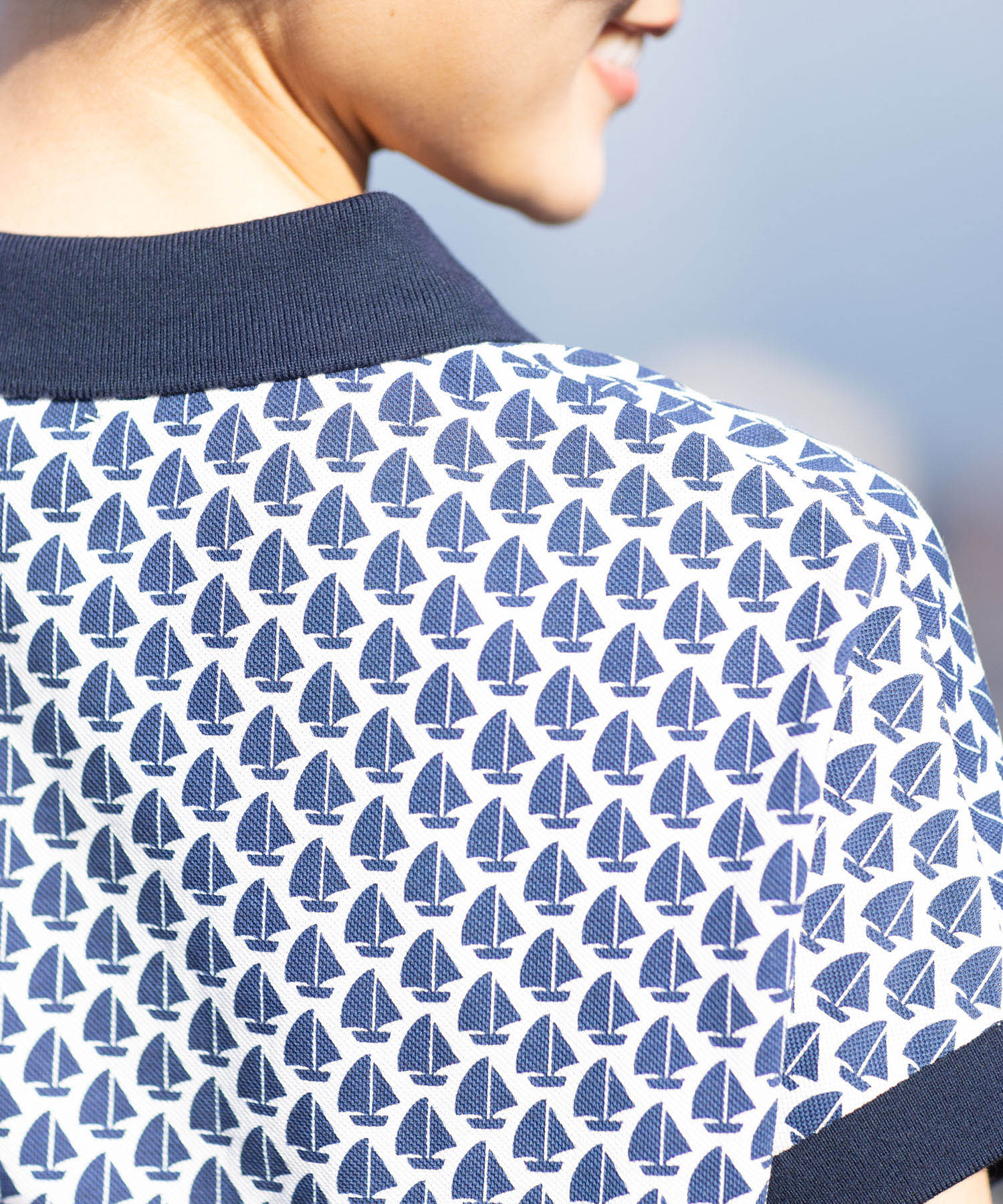 デコイ DECOY 【ひやさら】【UVカット】カノコポロTシャツ （ブルー） ブルー