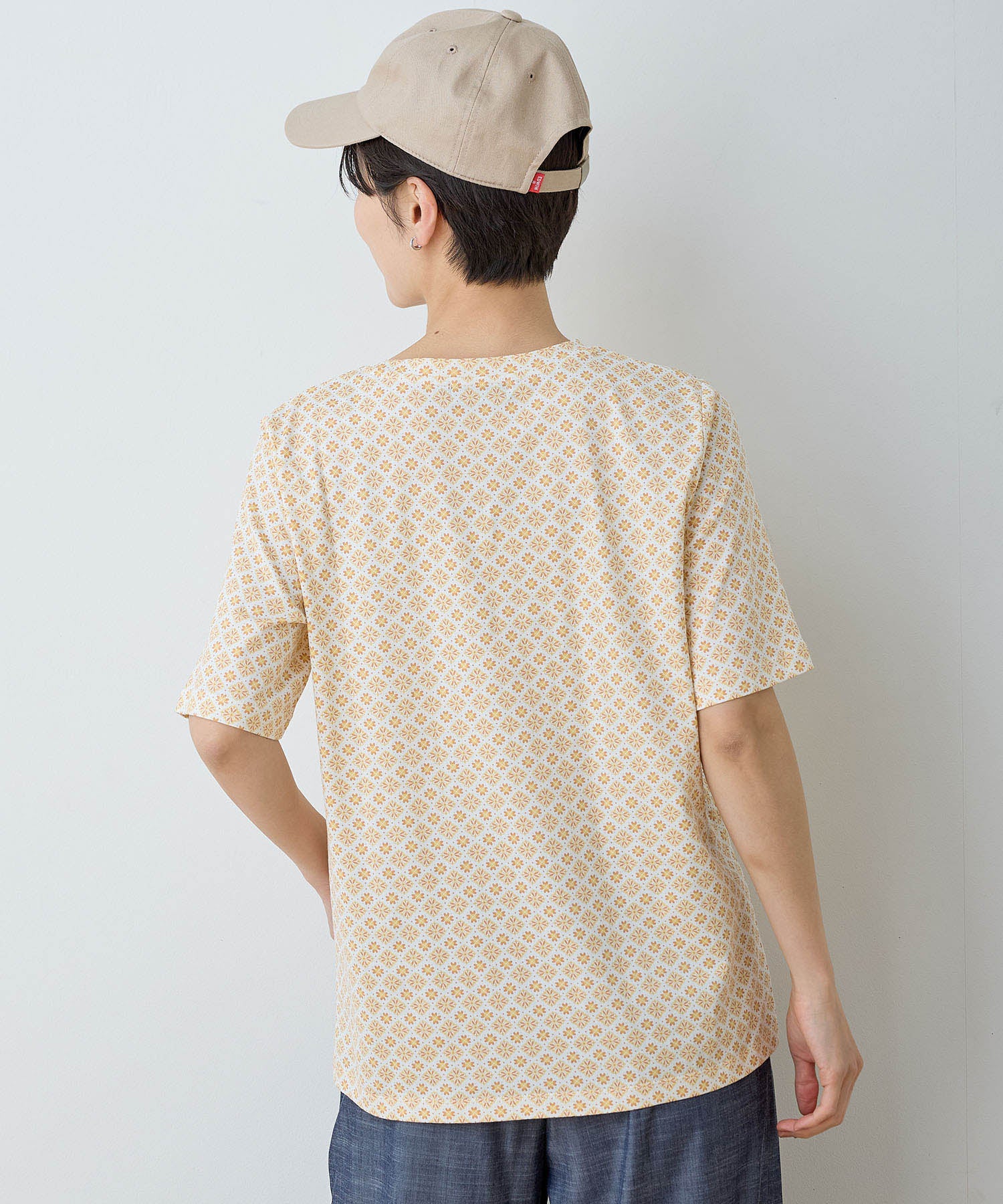 デコイ DECOY 【ひやさら】【UVカット】総プリントTシャツ （ネイビー） ネイビー