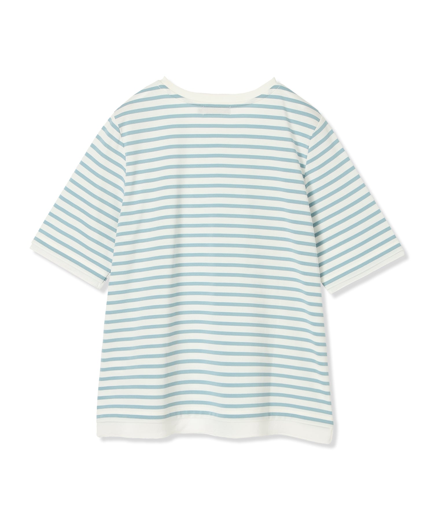 デコイ DECOY 部分シアーボーダーTシャツ （サックス） サックス